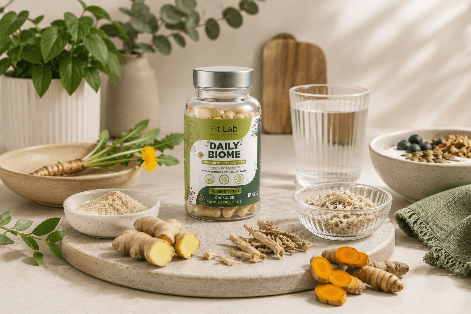 Daily Biome supplement bottle